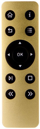 SL313A - Metal Case Infrared Remote Control - Gold Color Example