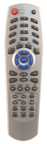 SR45 Infrared Remote - 45 Keys -  Medium Size Remote with Nav and Number Key Layout Design