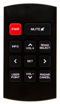 SX910 Infrared Remote - Small design with rubber, snap-click keys